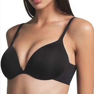 SKIMS Ultimate Collection Push Up Plunge Bra-ONYX
